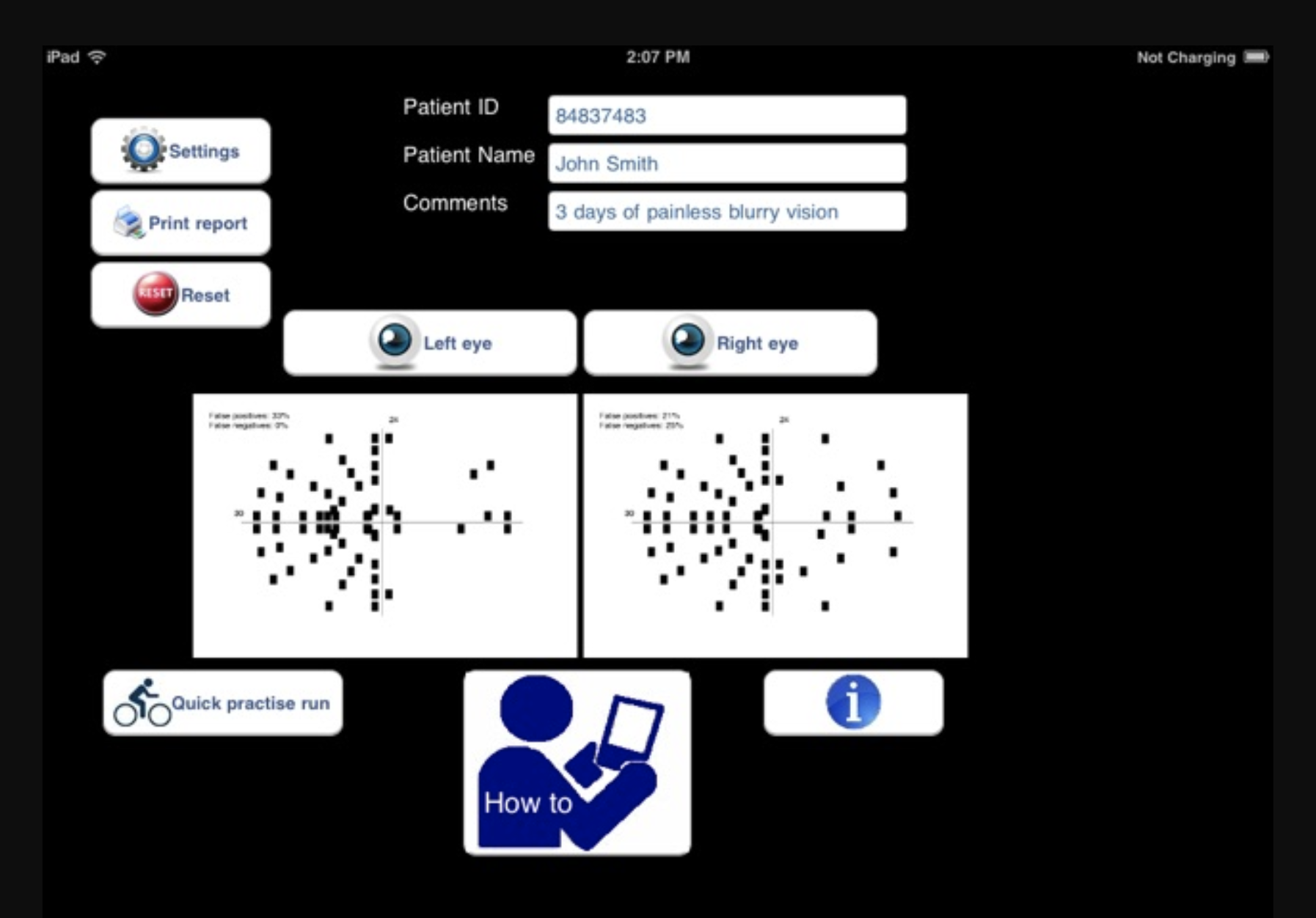 Tablet-based perimetry does not serve as a substitute for general glaucoma screening.