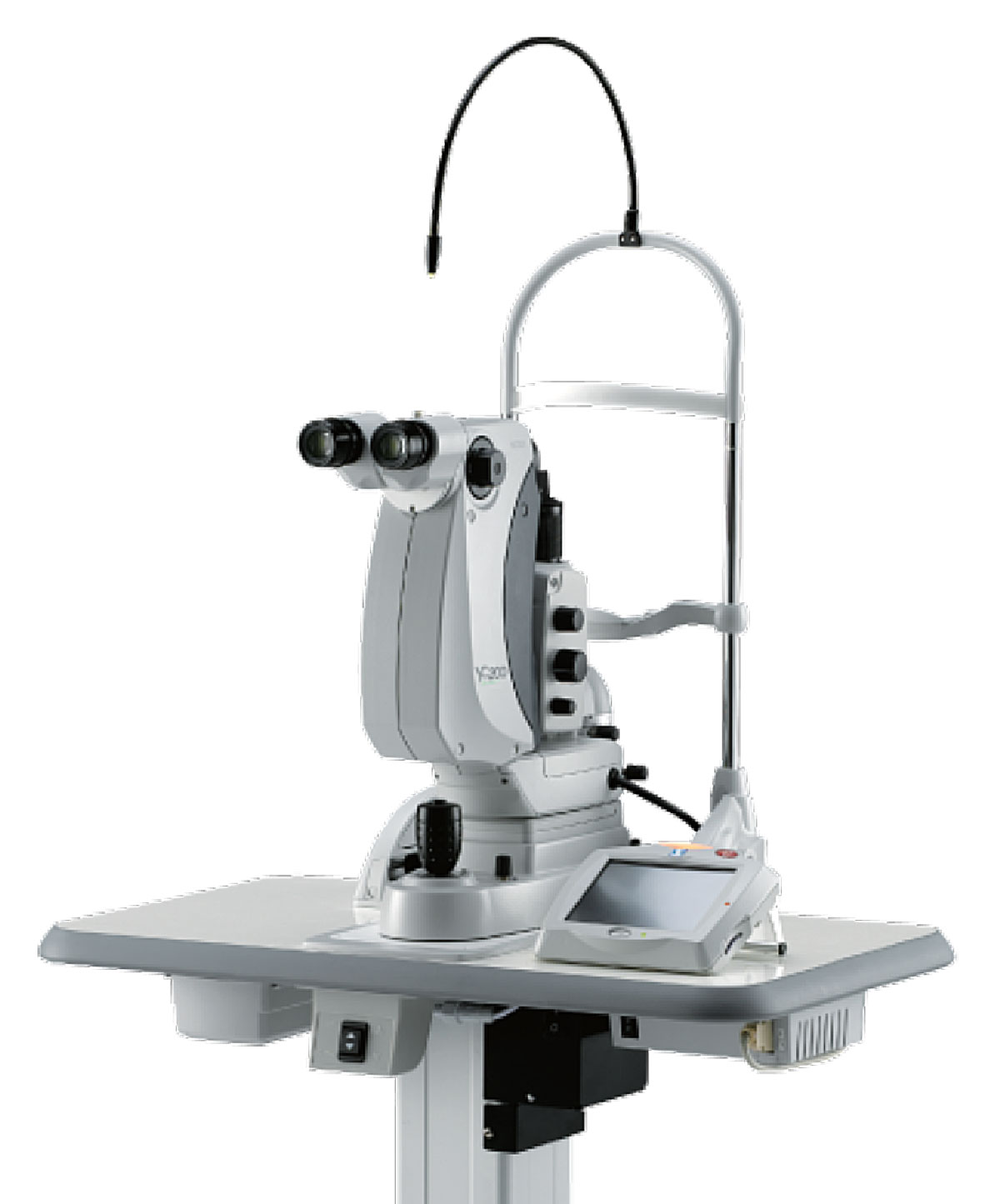 Fig. 2. A joystick-operated YAG/SLT combination laser.