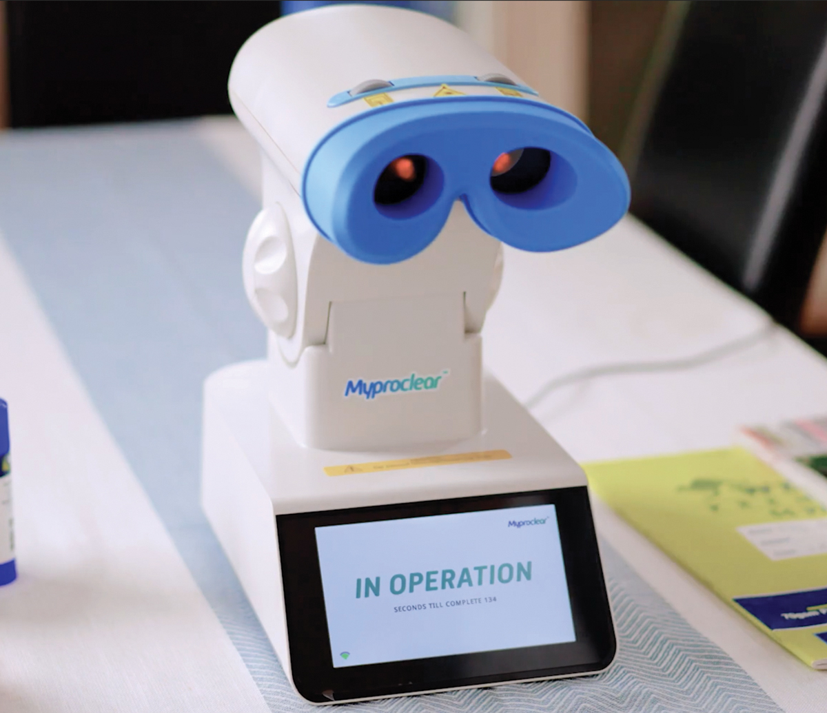 The emmetropization mechanism could be using the long-wavelength image contrast from red-light therapy as a cue that the eye is too long and to generate ‘stop’ signals to slow eye growth.