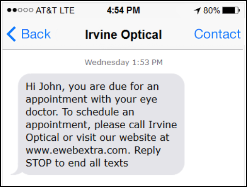 This analysis found that 22% of no-show patients made it in for an appointment within 30 days after receiving an automated message from the practice’s EHR, twice the rate of those who only received a message by hardcopy mail.